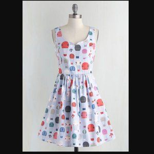 Modcloth Air of Adorable Dress in Balloons Print